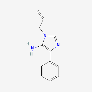 molecular formula C12H13N3 B1531164 4-phenyl-1-(prop-2-en-1-yl)-1H-imidazol-5-amine CAS No. 1235440-43-3