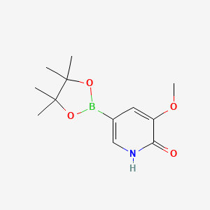 3-Methoxy-5-(4,4,5,5-tetramethyl-1,3,2-dioxaborolan-2-YL)pyridin-2-OL