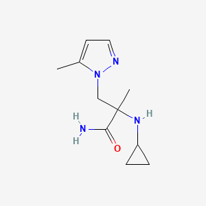 2-(Cyclopropylamino)-2-methyl-3-(5-methyl-1h-pyrazol-1-yl)propanamide