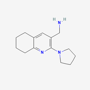 (2-(Pyrrolidin-1-yl)-5,6,7,8-tetrahydroquinolin-3-yl)methanamine