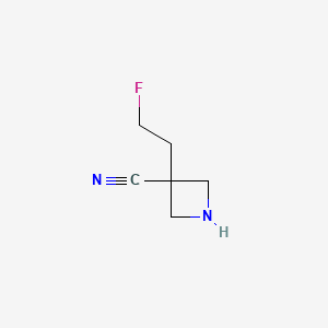 3-(2-Fluoroethyl)azetidine-3-carbonitrile