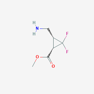 Methyl (1S,3R)-3-(aminomethyl)-2,2-difluorocyclopropane-1-carboxylate