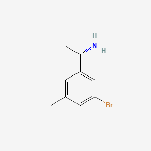 molecular formula C9H12BrN B15311756 (S)-1-(3-Bromo-5-methylphenyl)ethan-1-amine 