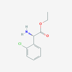 molecular formula C10H12ClNO2 B15311777 ethyl (2S)-2-amino-2-(2-chlorophenyl)acetate CAS No. 1195954-07-4