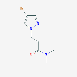 3-(4-bromo-1H-pyrazol-1-yl)-N,N-dimethylpropanamide