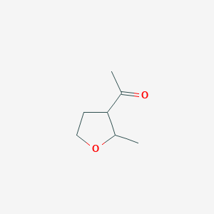 molecular formula C7H12O2 B15311819 1-(2-methyloxolan-3-yl)ethan-1-one,Mixtureofdiastereomers 