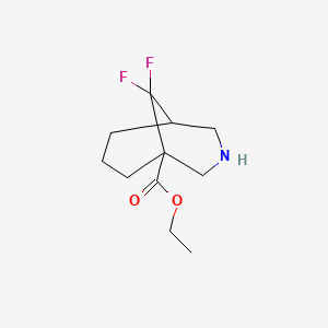 Ethyl 9,9-difluoro-3-azabicyclo[3.3.1]nonane-1-carboxylate