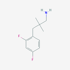 molecular formula C11H15F2N B15311916 3-(2,4-Difluorophenyl)-2,2-dimethylpropan-1-amine 