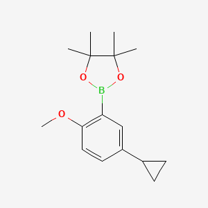 2-(5-Cyclopropyl-2-methoxyphenyl)-4,4,5,5-tetramethyl-1,3,2-dioxaborolane