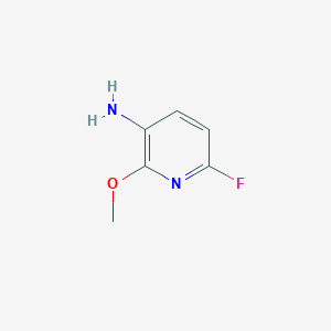 molecular formula C6H7FN2O B15311947 6-Fluoro-2-methoxypyridin-3-amine 