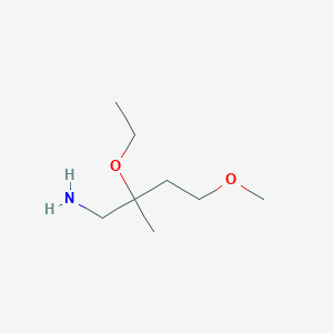 2-Ethoxy-4-methoxy-2-methylbutan-1-amine