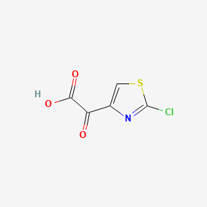 molecular formula C5H2ClNO3S B15311958 2-(2-Chloro-1,3-thiazol-4-yl)-2-oxoacetic acid 