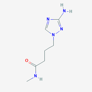 molecular formula C7H13N5O B15311996 4-(3-Amino-1h-1,2,4-triazol-1-yl)-N-methylbutanamide 