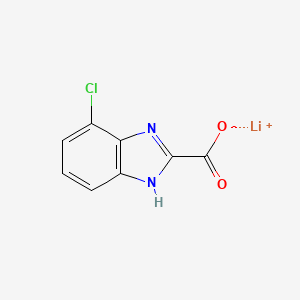 lithium(1+)4-chloro-1H-1,3-benzodiazole-2-carboxylate