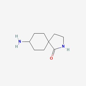 molecular formula C9H16N2O B15312021 8-Amino-2-azaspiro[4.5]decan-1-one 