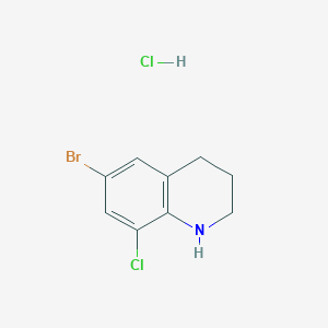 molecular formula C9H10BrCl2N B1531203 6-Bromo-8-chloro-1,2,3,4-tetrahydroquinoline hydrochloride CAS No. 1258651-68-1