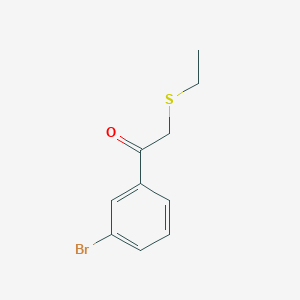 1-(3-Bromophenyl)-2-(ethylthio)ethan-1-one