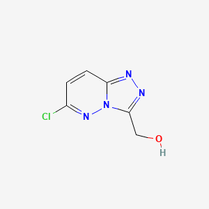 molecular formula C6H5ClN4O B1531204 {6-Chloro-[1,2,4]triazolo[4,3-b]pyridazin-3-yl}methanol CAS No. 1175301-94-6
