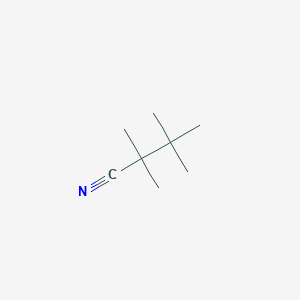 molecular formula C8H15N B15312047 2,2,3,3-Tetramethylbutanenitrile CAS No. 52161-38-3