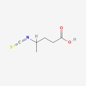 molecular formula C6H9NO2S B15312065 4-Isothiocyanatopentanoic acid 