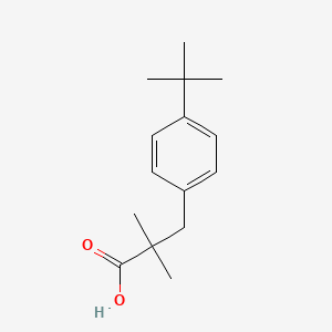 molecular formula C15H22O2 B15312086 3-(4-Tert-butylphenyl)-2,2-dimethylpropanoic acid 