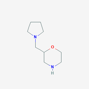 molecular formula C9H18N2O B153121 2-(Pyrrolidin-1-ylmethyl)morpholine CAS No. 128208-00-4