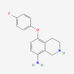 5-(4-Fluorophenoxy)-1,2,3,4-tetrahydroisoquinolin-8-amine