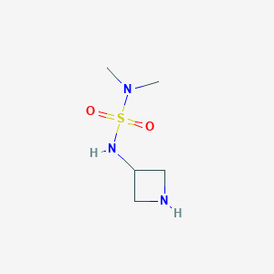 molecular formula C5H13N3O2S B15312112 3-(dimethylsulfamoylamino)azetidine 