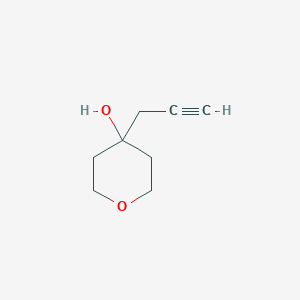 molecular formula C8H12O2 B1531212 4-(Prop-2-yn-1-yl)oxan-4-ol CAS No. 1258641-47-2