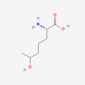 (2S)-2-amino-6-hydroxyheptanoic acid