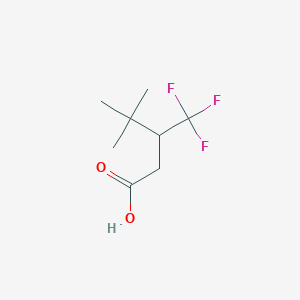 4,4-Dimethyl-3-(trifluoromethyl)pentanoic acid