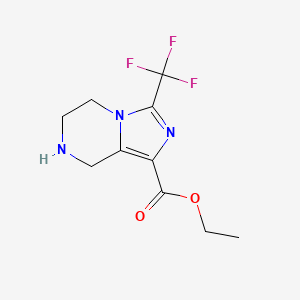 Ethyl 3-(trifluoromethyl)-5,6,7,8-tetrahydroimidazo[1,5-a]pyrazine-1-carboxylate