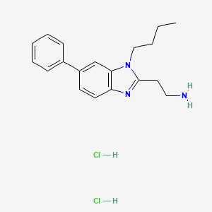 2-(1-butyl-6-phenyl-1H-1,3-benzodiazol-2-yl)ethan-1-aminedihydrochloride