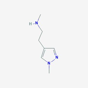 N-Methyl-2-(1-methyl-1H-pyrazol-4-yl)ethanamine