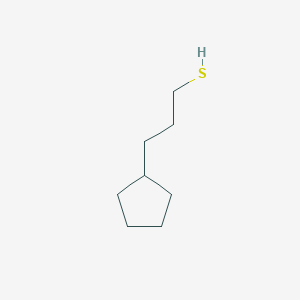 molecular formula C8H16S B15312163 3-Cyclopentylpropane-1-thiol 