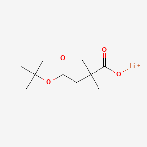 Lithium(1+)4-(tert-butoxy)-2,2-dimethyl-4-oxobutanoate