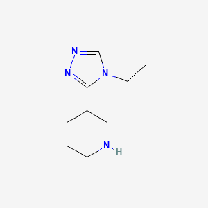 3-(4-ethyl-4H-1,2,4-triazol-3-yl)piperidine