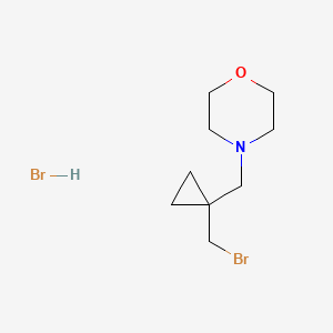 4-{[1-(Bromomethyl)cyclopropyl]methyl}morpholinehydrobromide