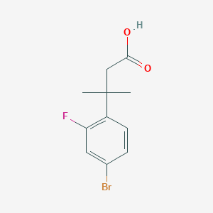 3-(4-Bromo-2-fluorophenyl)-3-methylbutanoic acid