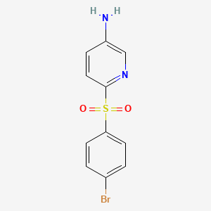 B1531227 6-[(4-Bromophenyl)sulfonyl]-3-pyridinylamine CAS No. 1221791-76-9