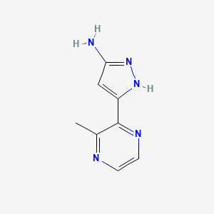 5-(3-methylpyrazin-2-yl)-1H-pyrazol-3-amine