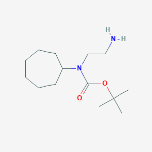tert-butyl N-(2-aminoethyl)-N-cycloheptylcarbamate