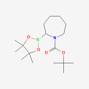 Tert-butyl 2-(tetramethyl-1,3,2-dioxaborolan-2-yl)azepane-1-carboxylate