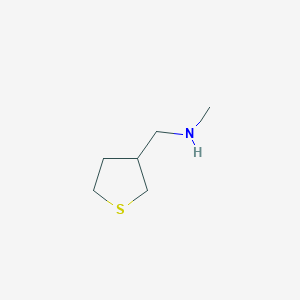 molecular formula C6H13NS B1531237 N-methyl-1-(tetrahydrothiophen-3-yl)methanamine CAS No. 1342668-45-4