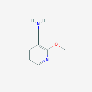 molecular formula C9H14N2O B15312376 2-(2-Methoxypyridin-3-YL)propan-2-amine CAS No. 1060807-40-0