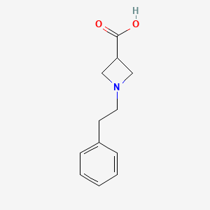 molecular formula C12H15NO2 B1531239 1-(2-Phenylethyl)azetidine-3-carboxylic acid CAS No. 1339061-55-0
