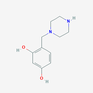 4-(Piperazin-1-ylmethyl)benzene-1,3-diol