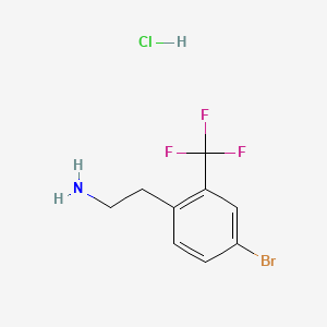 2-[4-Bromo-2-(trifluoromethyl)phenyl]ethan-1-aminehydrochloride