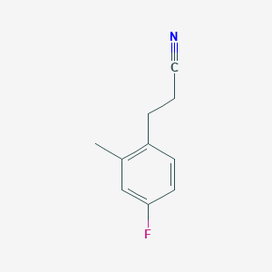 3-(4-Fluoro-2-methylphenyl)propanenitrile