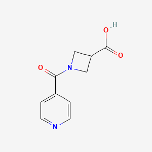 molecular formula C10H10N2O3 B1531249 1-(Pyridine-4-carbonyl)azetidine-3-carboxylic acid CAS No. 1342216-06-1